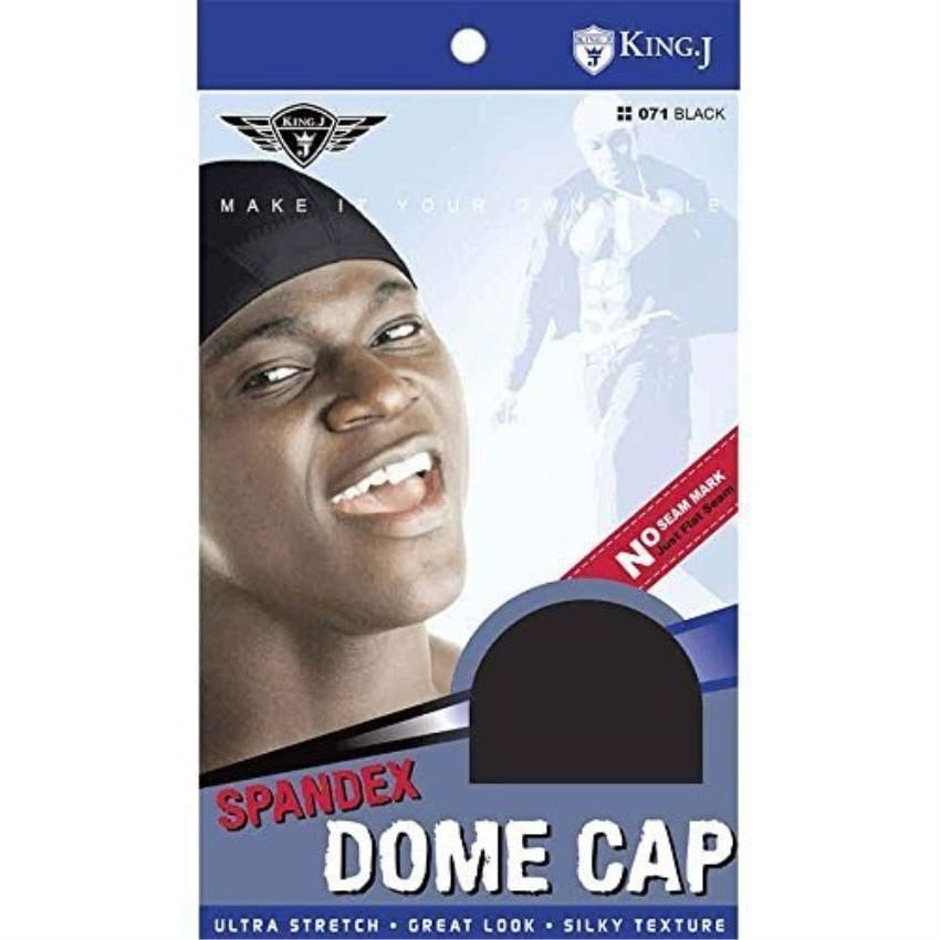 Sports Spandex Dome Cap Black 