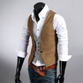 thumbnail image 3 of Joernso Single Breasted V-Neck Suit Vest Excellent Craftsmanship Fake Two Piece Men Business Waistcoat Workwear, 3 of 8