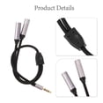 thumbnail image 4 of KAKOWELY Splitter Audio Cable Portable Dual Headphone Adapter Splitter Audio Cable Replacement Male to Female Mic Audio Splitter Cable Smartphone Headset Adapter, 4 of 4