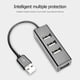 thumbnail image 4 of Adaptador USB portátil 4 puertos USB 2.0 HUB USB de 480 Mbps para tableta de computadora portátil de escritorio Hugtrwg Para estrenar, 4 of 5