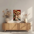 thumbnail image 3 of ZHONGYUTONG Holy Family Pictures Jesus and Virgin Mary Canvas Catholic Wall Art God Poster Christian Painting for Church Decor Framed (24.00" x 36.00"), 3 of 5