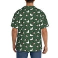 thumbnail image 3 of Vsdgher Colorful Mallard Duck Men's Cuban Shirt, Hawaiian Shirts, Business Casual Button Down Shirts, Short Sleeve Shirt-XX-Large, 3 of 5