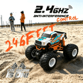 thumbnail image 5 of HNH 1:16 Remote Control Car, Off Road RC Monster Truck, 2.4GHz 20 Km/h Fast All Terrain RC Cars for Boys Girls Ages 4-12, Cool Gift Toy for Kids, 5 of 9