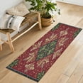 thumbnail image 5 of Bedroom Rug Bedroom Long Carpet Indoor Non-Slip Durable Carpet Floor Mat Runner Rug Bedroom Hallway Carpet Machine Washable Romantic Red Christmas, 5 of 8