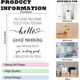 thumbnail image 2 of 1 Pc Inspirational Quote Poster Paper In Case No Ond Told You Today Hello Good Morning Wall Art Unframed Positive Quotes Print for Home Classroom Office Decor 25.5x20.5cm, 2 of 6