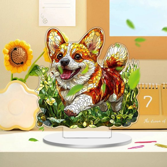 Binwennn Ornement de Noël Fille-God 2D Couleur Dessin Animé Vent Courant Keji Ornements de Bureau Décoration de Cour Ornements en Acrylique