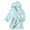 Sky Blue, variant on Girls Flannel Hooded Bathrobe Kids Cute Cartoon Sleepwear Robe, Sizes 12-24M