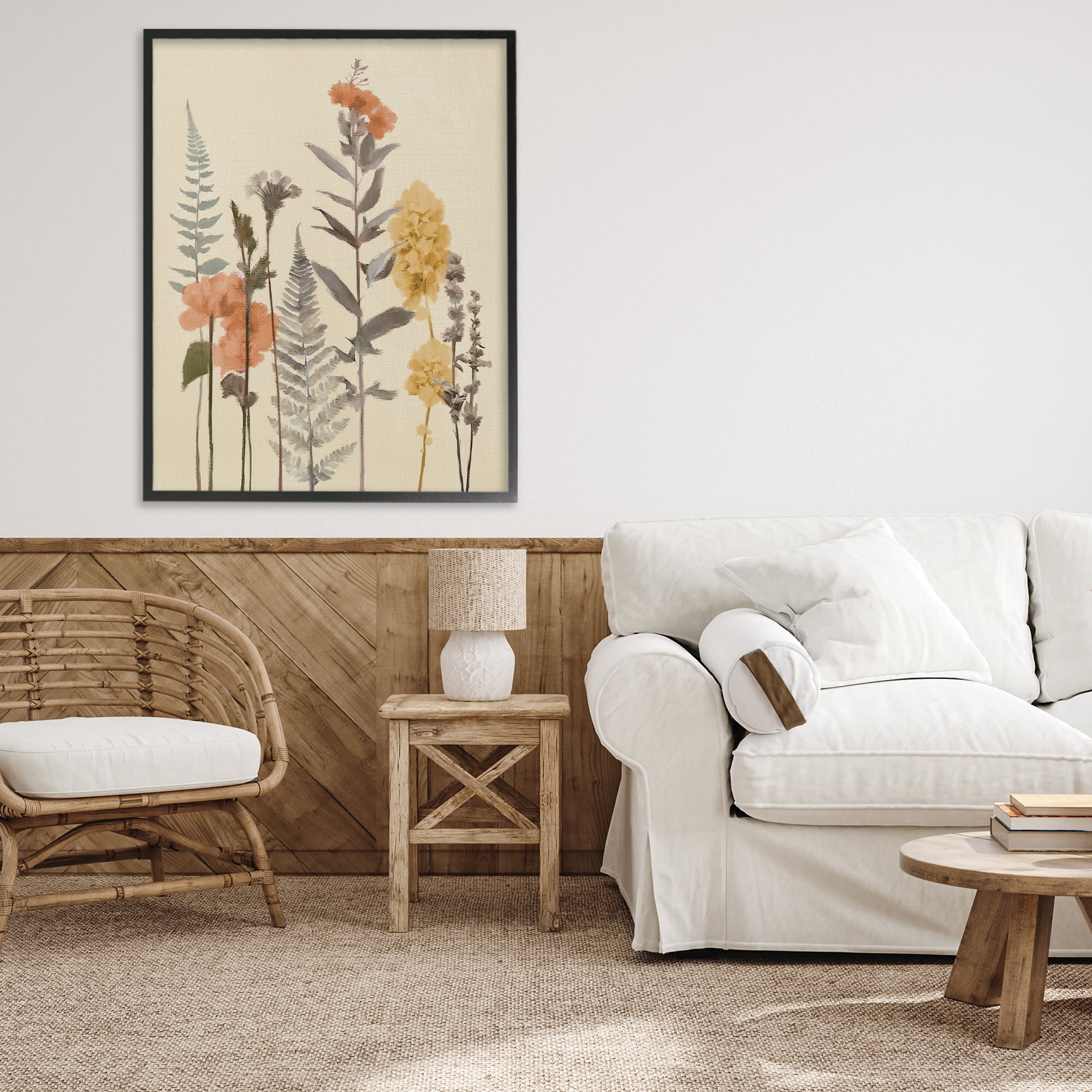 Stupell Industries Fall Botanicals Fresh Ferns Black Framed Giclee Art, design by Elizabeth Medley