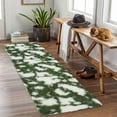 thumbnail image 5 of Garvee Ultra Soft Runner Rugs, 2x6 Fluffy Fuzzy Shag Area Rug Modern Shaggy Carpets for Entryway Bedroom Hallway Kitchen, Green, 5 of 8