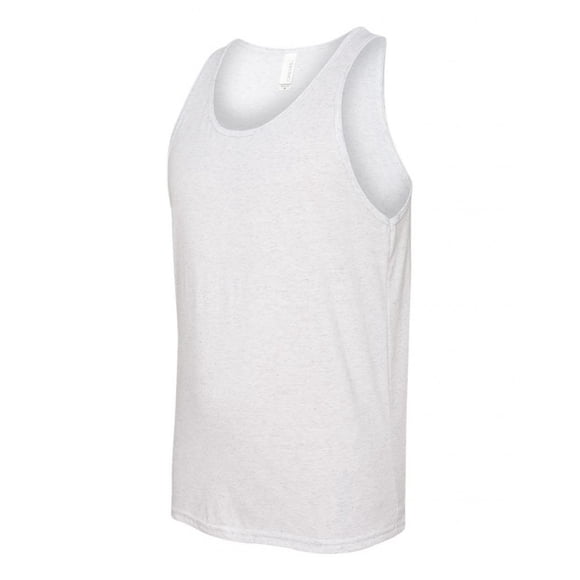 Tanque de Jersey Unisex - Fleck Blanco Tri-Blend - Pequeño bella Camiseta sin mangas