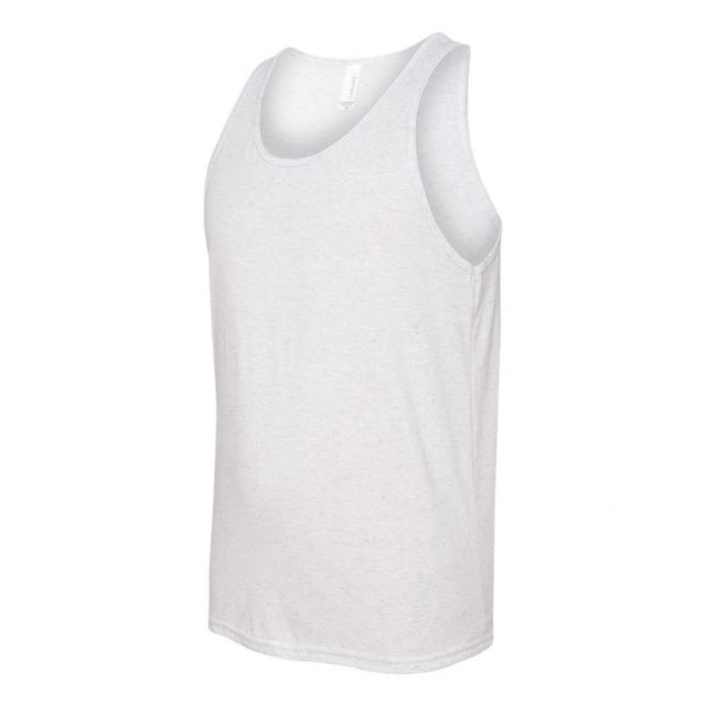 Tanque de Jersey Unisex - Fleck Blanco Tri-Blend - Pequeño bella Camiseta sin mangas