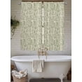 thumbnail image 7 of Bedroom Curtains 63 Inches length, Sage Green Flowers Window Treatment Curtain Drapes, Rustic Pastoral Botanical Floral Leaf Rod Pocket Curtain Panels for Living Room Kitchen, 42"x63", 2 Panels, 7 of 7