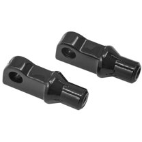 Kuryakyn Black Tapered Male-Mount Footpeg Adaptors (8887)
