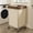 Beige, variant on BGTREND 160L Large Laundry Basket with Wheels, Double Laundry Hamper Rolling, Clothes Hamper Cart for Laundry, Bedroom, Bathroom and Dorm, Black