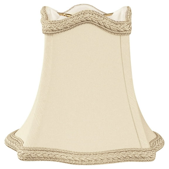 Royal Designs, Inc. Decorative Trim Hexagon Empire Chandelier Basic Shade CS-508BG, Beige, 2.5 x 5 x 4.5