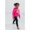 thumbnail image 3 of Barbie Big Girls Fleece Hoodie and Leggings Outfit Set Toddler to Big Kid, 3 of 5