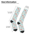 thumbnail image 5 of Daiia Sports Socks Butterflies Printed Novelty Crew Socks for Men Women Knee High Socks Cotton Socks Soft & Breathable Support Unisex Socks, 5 of 9