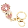 thumbnail image 3 of ESTINK Rhinestones Christmas Snowman Pendant Keyring Key Chain Handbag Decor Xmas Gift, 3 of 8
