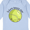 thumbnail image 4 of Inktastic Future Tennis Star- Cute Tennis Ball Boys or Girls Long Sleeve Baby Bodysuit, 4 of 5