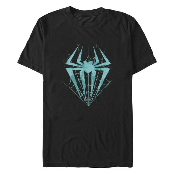 Men's Spider-Man: Across the Spider-Verse Green Spider Logo  Graphic Tee Black Large