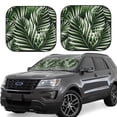 thumbnail image 1 of Wukai Tropical Palm Leaves1 Car Front Windshield Sun Shade,Sun Visor Shield Block Automotive Interior Protector Blocks UV Rays-Medium, 1 of 6