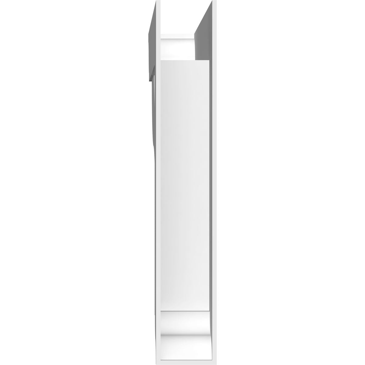 5"W X 30"D X 30"H Standard Carmel Architectural Grade Pvc Bracket With Traditional Ends