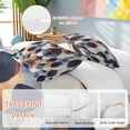 thumbnail image 3 of Navy Blue Burnt Orange Bedding 3 Piece Duvet Cover Set California King, Retro Abstract Geometric Soft Microfiber Comforter Cover with Zipper Closure & Pillowcases, Wrinkle & FadeResistant Quilt Cover, 3 of 9