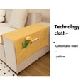 thumbnail image 4 of Sofa Armrest Cover Fabric Widened Imitation Linen Couch Protector Removable Slipcover for Living Room Bedroom Office Durable Polyester, 4 of 5