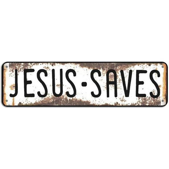 Jesus Saves Cave Housem Wall Decor Signs Quotes Custom Metal Tin Signs 16 * 4Inch