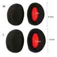 thumbnail image 7 of Thicken Bandless Ear Muffs Fleece Soft Plush Ear Warmer Winter Warm Earmuffs Outdoor Cold Protection Earmuffs Ear Cover Ear Caps (Red Men), 7 of 7