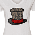 thumbnail image 4 of Inktastic Scrooge's Top Hat Bah Humbug Women's V-Neck T-Shirt, 4 of 5