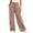Camel, variant on Fleece Wide Leg Pants for Women High Rise Drawstring Elastic Waist Pants Dressy Casual Loose Trousers with Side Pockets Mint Green M
