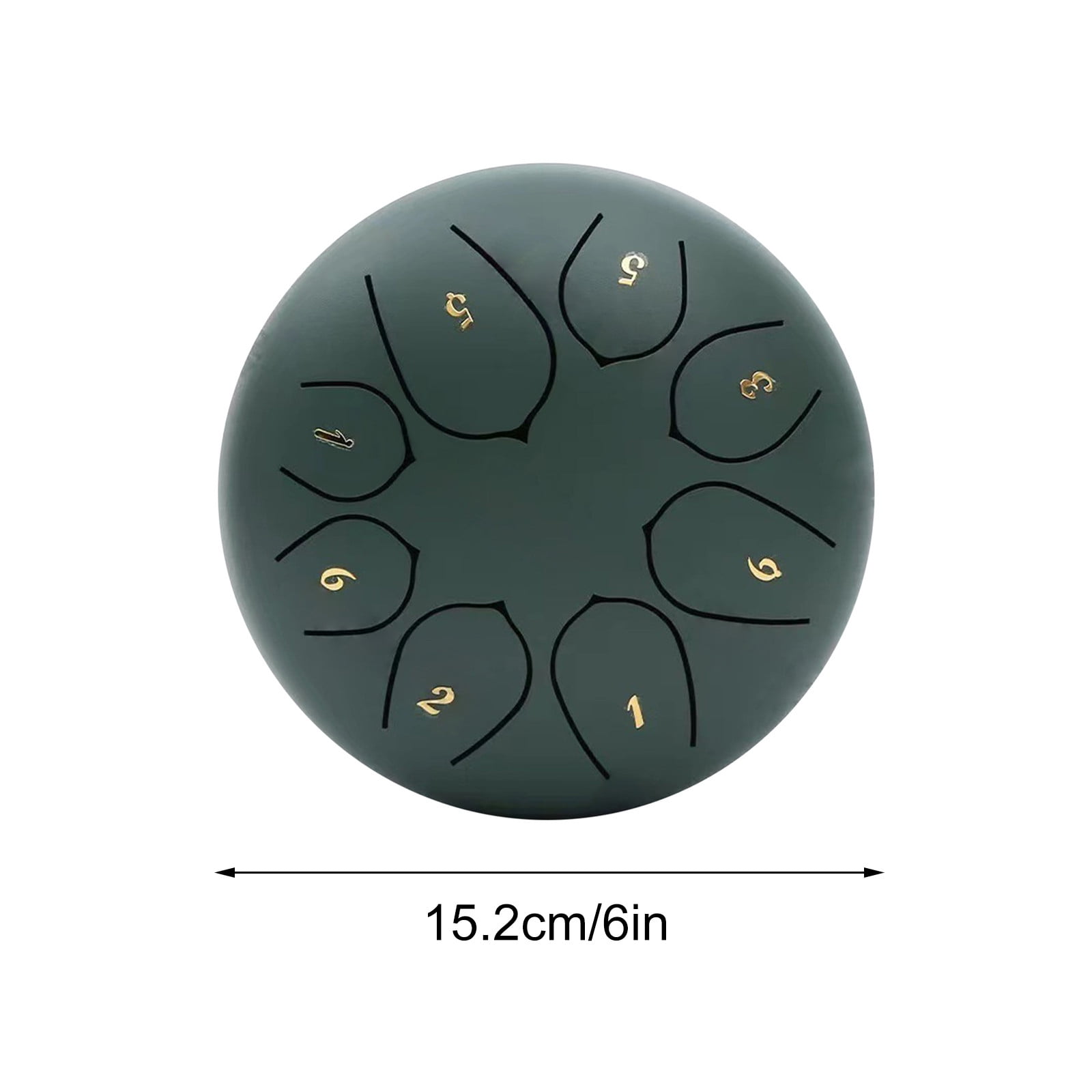 Twfbrm Rain Drum for Outside, 6 inch 8 Notes Steel Tongue Drum with Music Book, Sound Healing Instruments Waterproof Chakra Drum Musical Education Rain Chime Relaxation Gifts for Adults and Kids