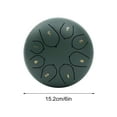 thumbnail image 2 of up to 65% off PEONAVET Outdoor Rain Drum Outdoor Rain Play Steel Tongue Drum 11.4cm 14 Tones Drum With Drumsticks And Music Book Handpan Meditation Drum For Garden Meditation, 2 of 5