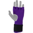 thumbnail image 4 of MRX Gel Padded Inner Gloves With Long Wrist Wrap For Wrist Support Multi Colors (Purple, Small), 4 of 5