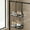 A, variant on No Drilling Over the Door Shower Caddy, Rust Proof Large Capacity Hanging Organizer, Sturdy Metal Shelf Basket Storage Rack, for Bathroom Shower Stall & Behind Door Use