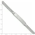 thumbnail image 3 of 14k WG Flat Curb Link ID Bracelet (Weight: 13.08 Grams, Length: 8 Inches), 3 of 3