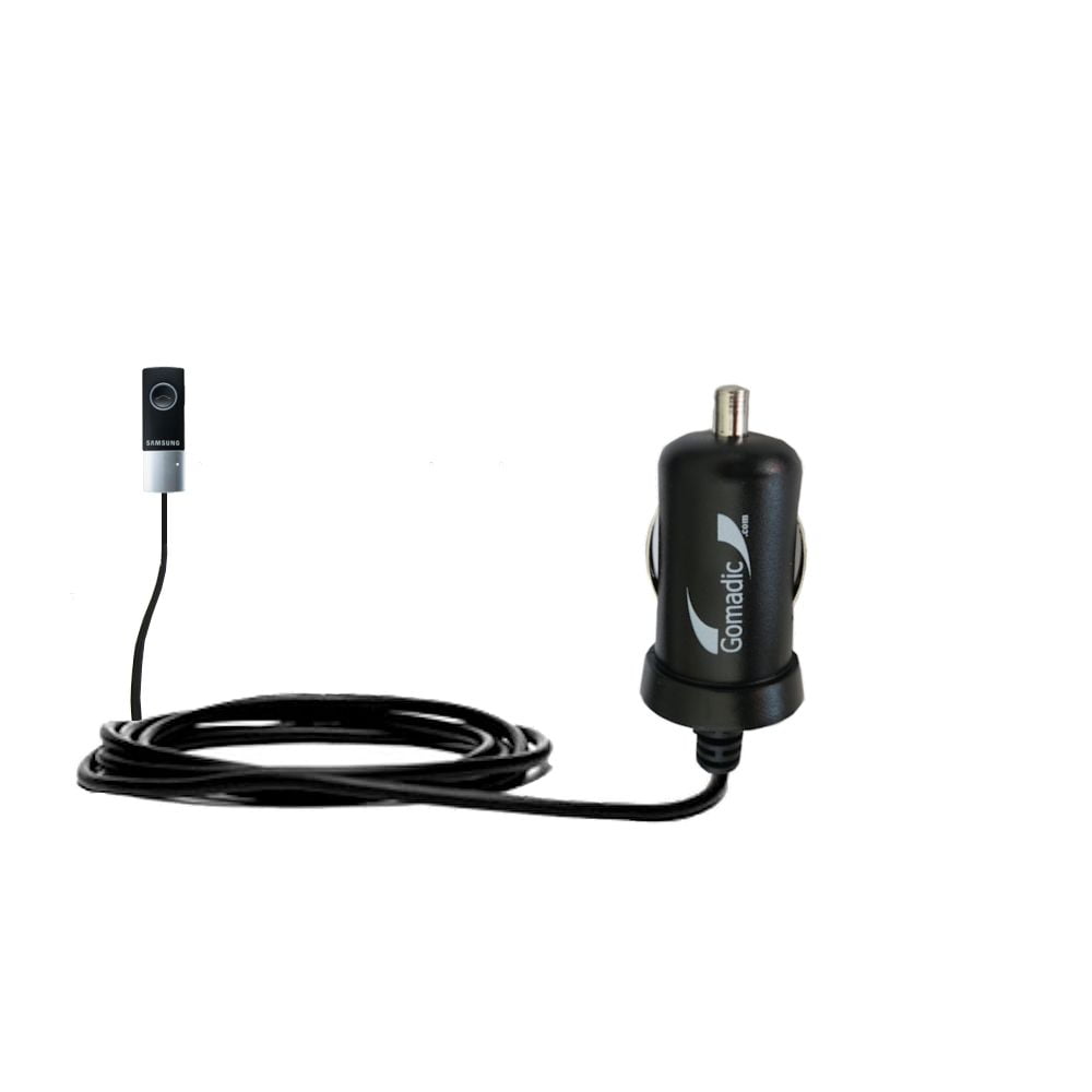 Hijgend krassen Rook Gomadic Intelligent Compact Car / Auto DC Charger suitable for the Samsung  Bluetooth Headset WEP410 - 2A / 10W power at half the size. Uses Gomadic Ti  - Walmart.com