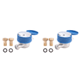 thumbnail image 1 of 2X Single Jet Water Meter Brass Water Meter Home and Garden Use Flow Water Meter,2 x Single jet Water Meter, 1 of 7