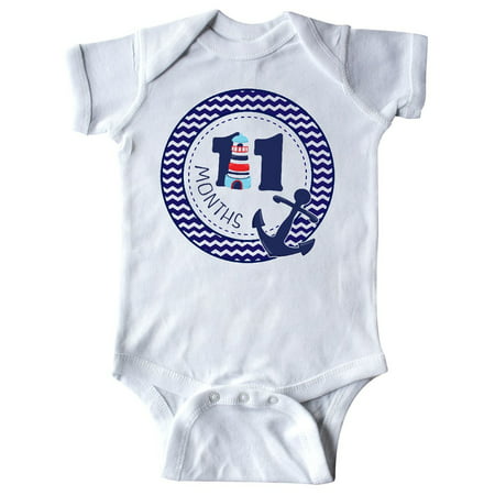 Eleven Months Old Nautical Anchor Boy Birthday Infant