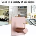 thumbnail image 6 of harmtty Organizer Hook 4pcs Wall Hook Durable Self-adhesive Towel Hook Convenient Storage Hanging Hook for Home Bathroom Kitchen, 6 of 8