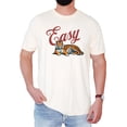 thumbnail image 2 of Retro Easy Tiger Shirt for Women and Men Trendy Vintage Unique Graphic Tee Ivory Shirt Adult 2X-Large, 2 of 5