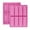 Pink, variant on 8-Cavity Rectangular Silicone Baking Mold for Chocolate Energy Bars Cereal Snacks Bread Truffles