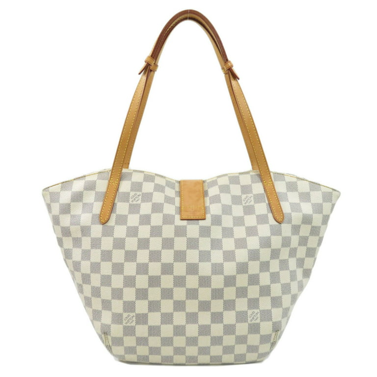 Pre-owned Louis Vuitton Damier Azur Neverfull Pm In White