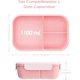 thumbnail image 4 of Lonchera Niño, Lonchera Bento Box para Niños de 3 Compartimentos con Cubiertos Portatiles, Tupper para Lunch Sellado Hermético Antiderrames, Contenedor de Bocadillos de Frutas para Picnic Escolar, 4 of 4