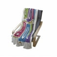 thumbnail image 4 of Going Away Party Soft Flannel Fleece Throw Blanket, Colorful Vibrant Blocks with Letters Saying Luck Modern Artwork Print, Cozy Plush for Indoor and Outdoor Use, 50" x 70", Multicolor, by Ambesonne, 4 of 6