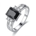 thumbnail image 4 of 1pc Purple Black Zircon Cutout Fashion Ring On Both Sides For Men, 4 of 4