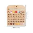 thumbnail image 2 of Calendario De Madera Para Niños, Calendario De Pared Perpetuo, Juguete Para Regalo Educativo Temprano Para Niños Methold HA037932-00, 2 of 6