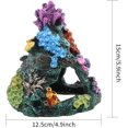 thumbnail image 2 of Decorated 6 Inch Coral Fish Tank Aquarium Resin Decorated Cave for Sleeping Rest Hidden Fish Shelter and Playing, 2 of 4