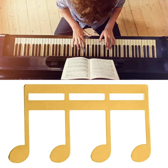 Music Book Clip,Gold Portable Music Stand Clips Sheet Music Clips Page Holder For For Piano Guitar Sheet Music Stand